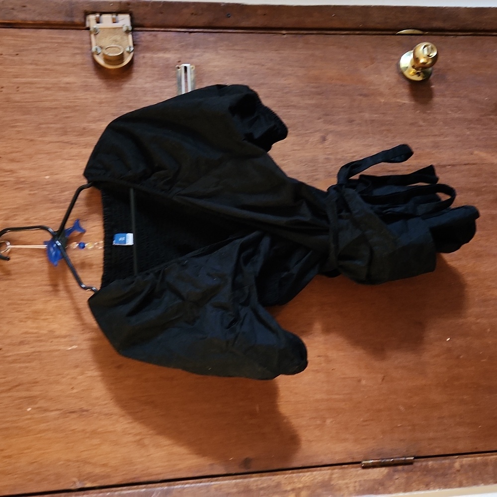 Black wrapped blouse